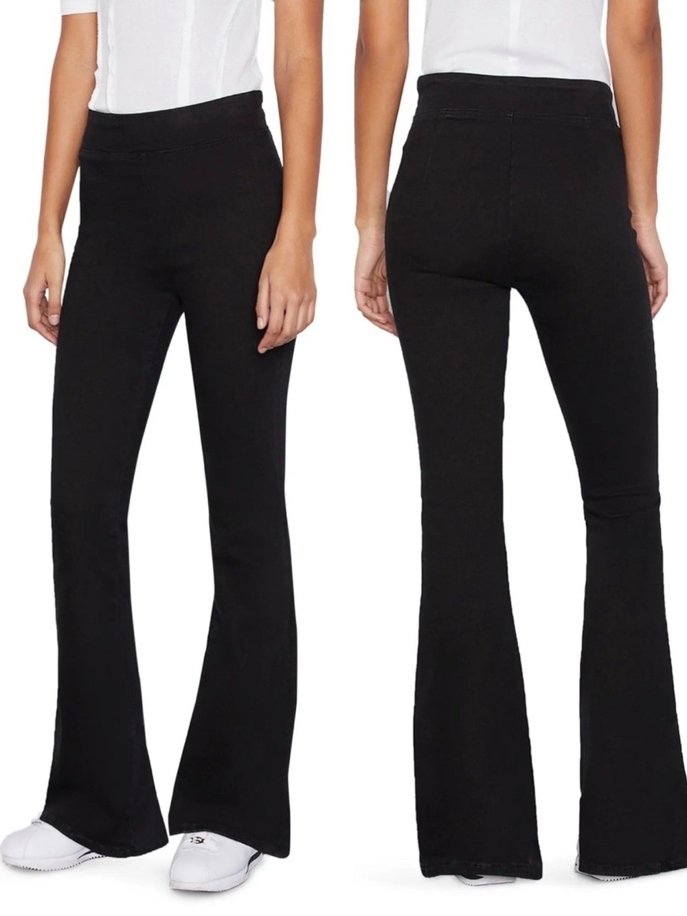 Frame Denim Black Bootcut Jetset Flare Pull-on Jeans  size 1